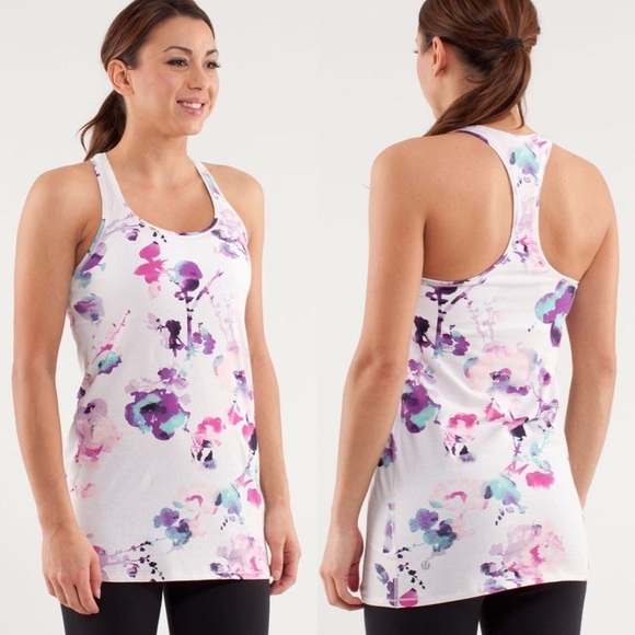 lululemon athletica Tops - Lululemon Blurred Blossoms Every Yogi Tank